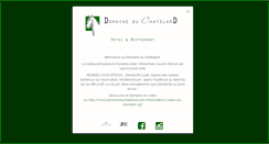 Desktop Screenshot of domaineduchatelard.com
